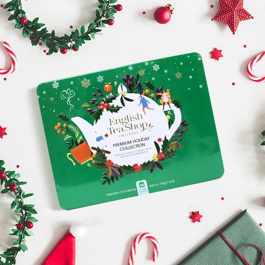 Caja Té Metálica English Tea Shop Edicion Navidad Verde 36 Bolsitas