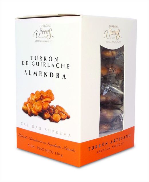 Guirlache Almond Nougat Pancake Box Marcona Vicens 5x30 grs