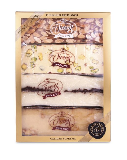 Artisan Nougat Box Vicens presentsortiment 4 smaker nº2 320 grs