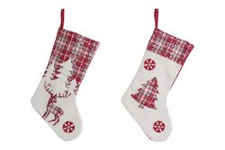 Calcetín de Navidad 28x3x52 Árbol