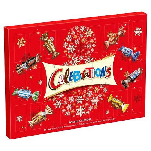 Calendário gigante do advento de chocolate marte 230 grs