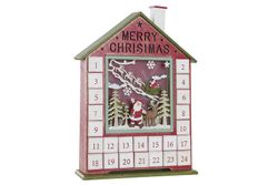 Wooden house Christmas advent calendar