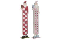 Wooden Christmas Advent Calendar Santa Claus
