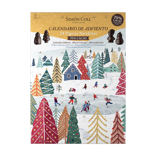 Simon Coll 70% Chocolate Advent Calendar 216g