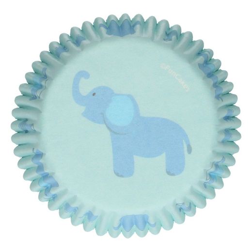 Capsule cupcake bleu ciel 48 unités funcakes