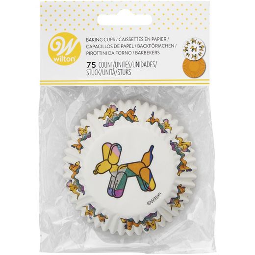 Capsule cupcake ballon hond 75 stuks wilton