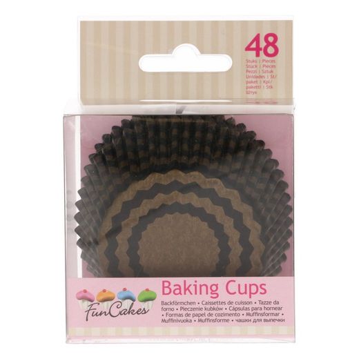 Gold chevron cupcake capsule 48 units funcakes