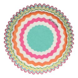 Capsule cupcake chevron coloré 48 unités funcakes