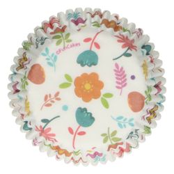 Cápsula de cupcake floral 48 unidades funcakes
