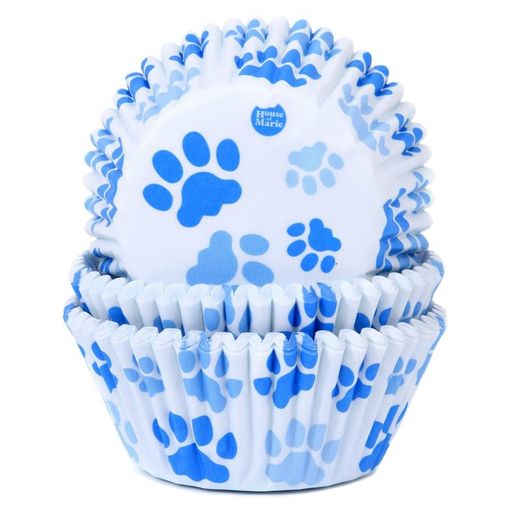 Capsule cupcake empreinte bleue 50 unités house of marie