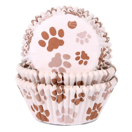 Brown imprint cupcake capsule 50 units house of marie