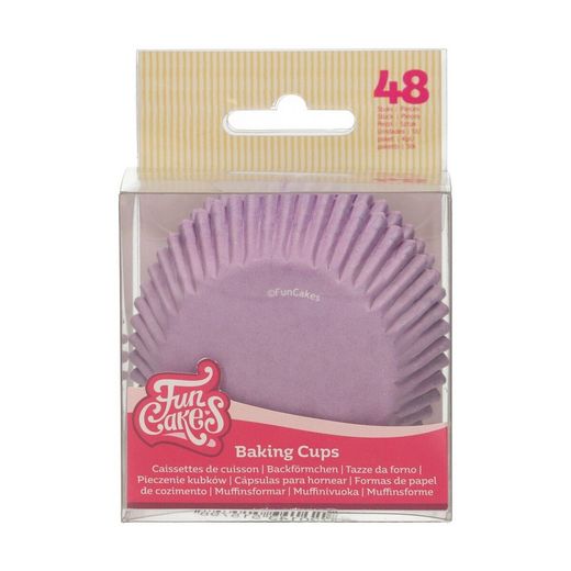 Lila cupcake kapsel 48 enheter funcakes