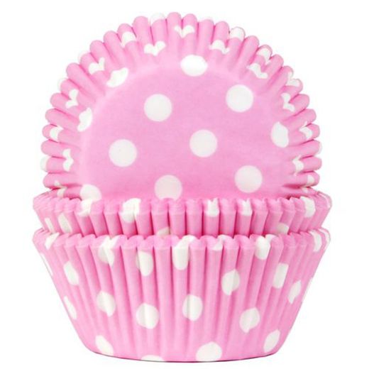 Rosa prickiga cupcake kapsel 50 enheter house of marie