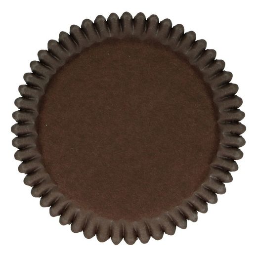 Cápsula de cupcake marrom 48 unidades funcakes