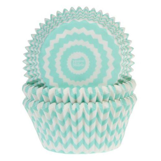 house of marie mint chevron cupcake kapsel 50 enheter