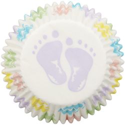 Capsule cupcake pieds 75 unités wilton