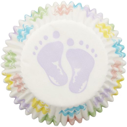 Capsule cupcake pieds 75 unités wilton
