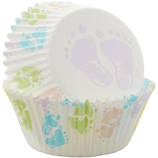 Capsule cupcake pieds 75 unités wilton