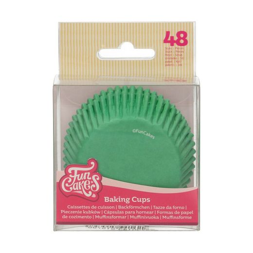 Green cupcake capsule 48 units funcakes