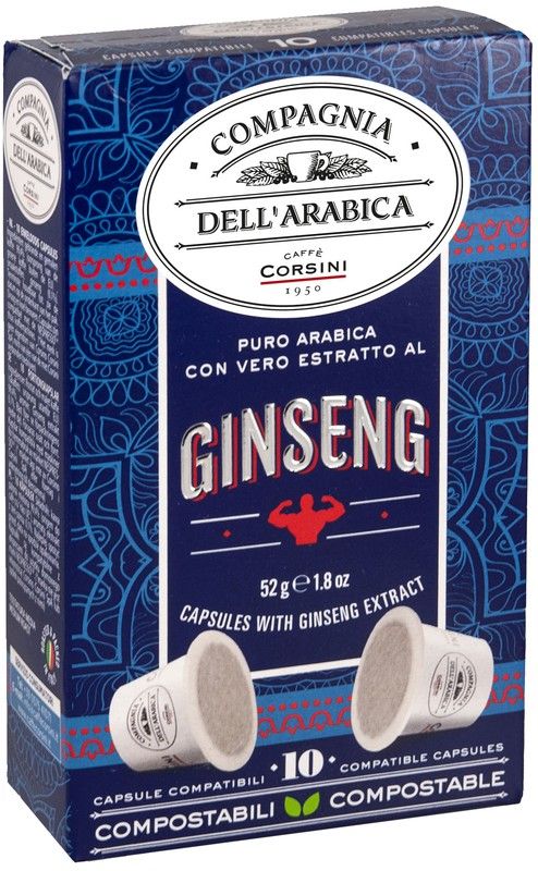 Bio compagnia dell'arabica komposterbare ginseng kapsler 10 enheder