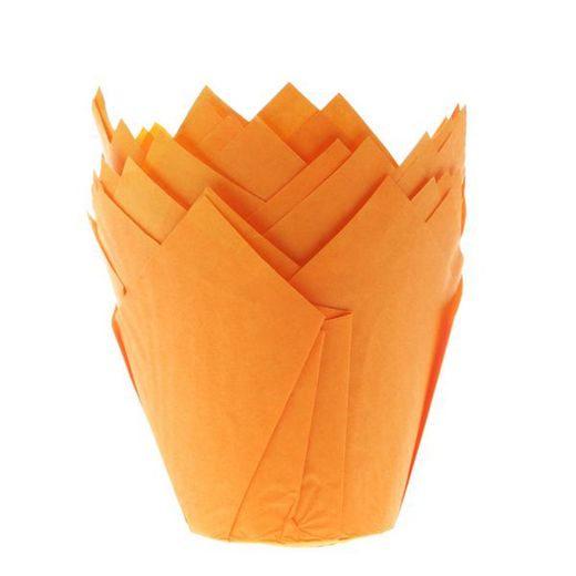 Tulp muffin capsules oranje 36 stuks house of marie