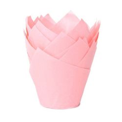 Cápsulas tulipán muffin rosa bebé 36 uds house of marie