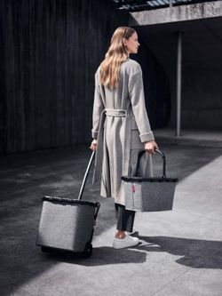 Varukorg Carrycruiser twist silver/struktur svart Reisenthel