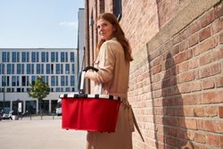 Bolsa de transporte vermelha Reisenthel Cesto de Compras