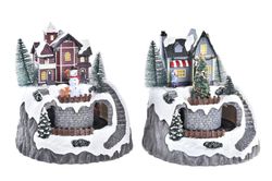 Casa Led Movimiento Musical Navidad