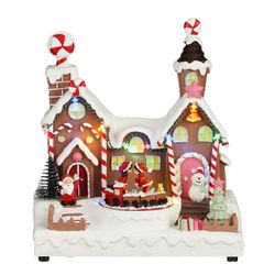 Casa Navideña Decorativa a Pilas 22,5 x 13,5 x 25 cm Edelmann
