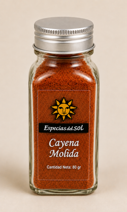 Cayena Molida Especias del Sol 80 grs
