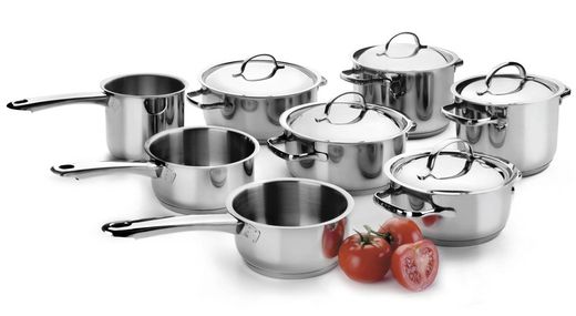 Rechte Steelpan 14 Basic Lacor