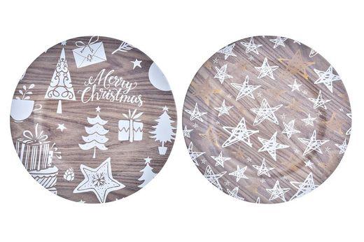Christmas Table Center Plate Stars 33 cms diameter