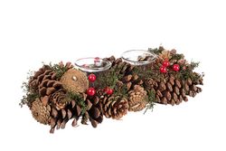 Christmas centerpiece 2pcs sequoia