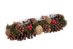 Christmas centerpiece 3pcs sequoia