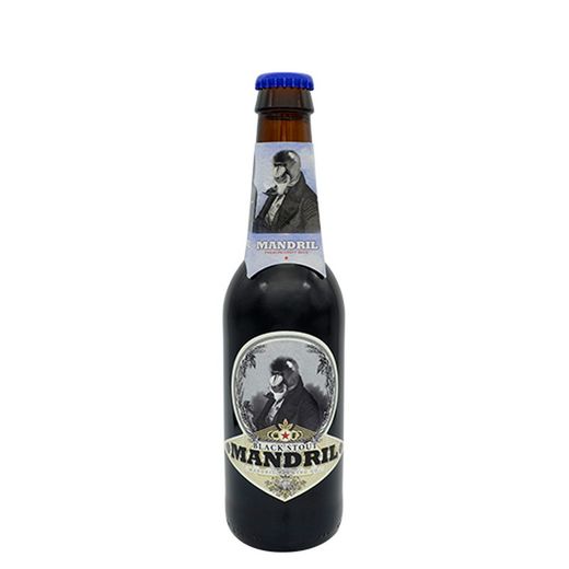 Mandril Black Stout Ambachtelijk Bier 330 ml