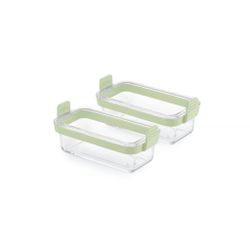 Cestas Rectangulares de Vidrio para Freidora de Aire Set de 2 Lékué