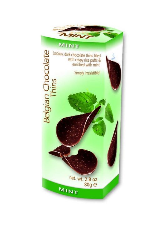 Chocolate Belga Thins Mneta 80 grs