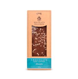 Chocolate con leche y almendra estuche 100 grs Vicens