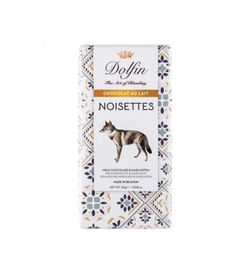 Chocolate con leche y avellanas de italia dolfin 30 grs