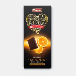 Chocolate negro naranja torras sin azúcar 125 grs