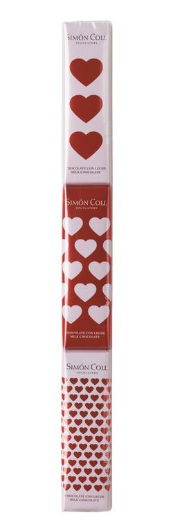 Cuori di cioccolato 3x18gr scatola 24 unità