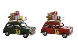 Vintage Metallic Christmas Car Gift 25x12x19