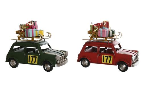 Vintage Metallic Christmas Car Gift 25x12x19