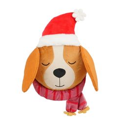 Cojín Navidad Perro Marrón 27 x 38 x 9 cm Edelmann