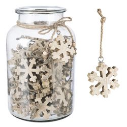 Christmas tree hanging ornament wood star