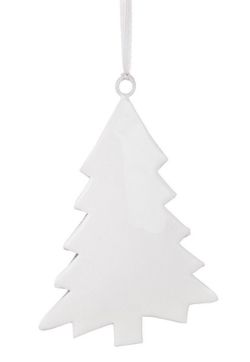 Julgranshängsmycke Vit Tall