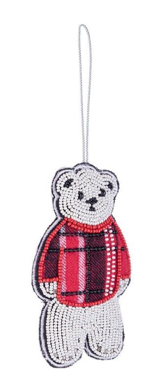 Ketting Kerstboom Stof Ontwerp Beer Bizzотто