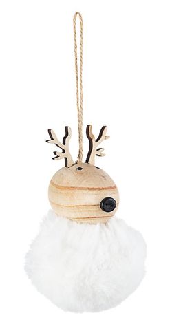Christmas ornament white reindeer
