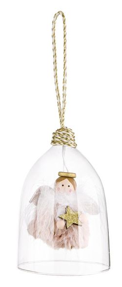 Hängande juldekoration ängel stjärna